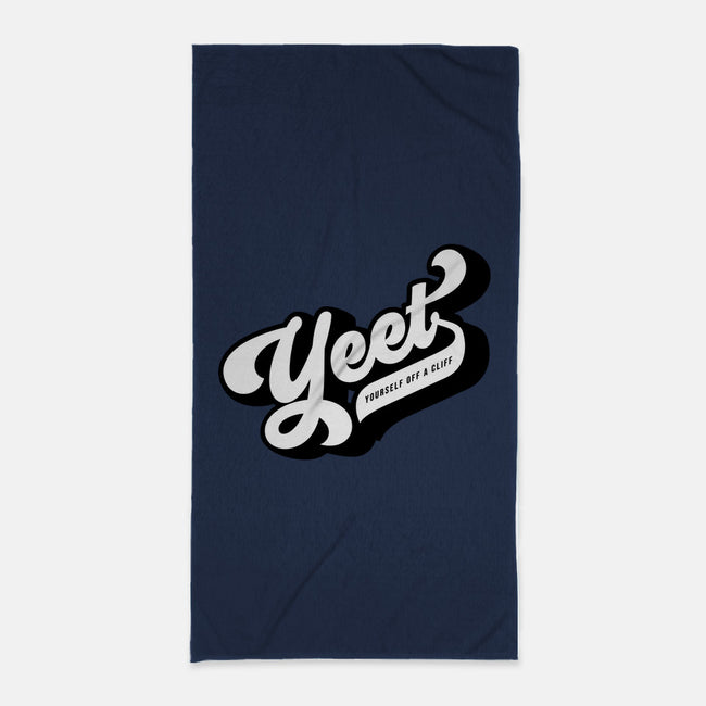 Yeet Yourself-none beach towel-mannypdesign
