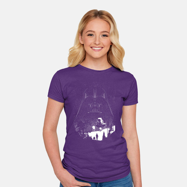 Evil Galaxy-Womens-Fitted-Tee-dalethesk8er