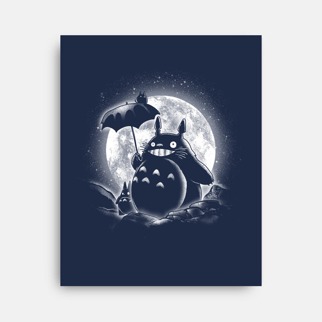 Moonlight Forest Friends-None-Stretched-Canvas-fanfreak1