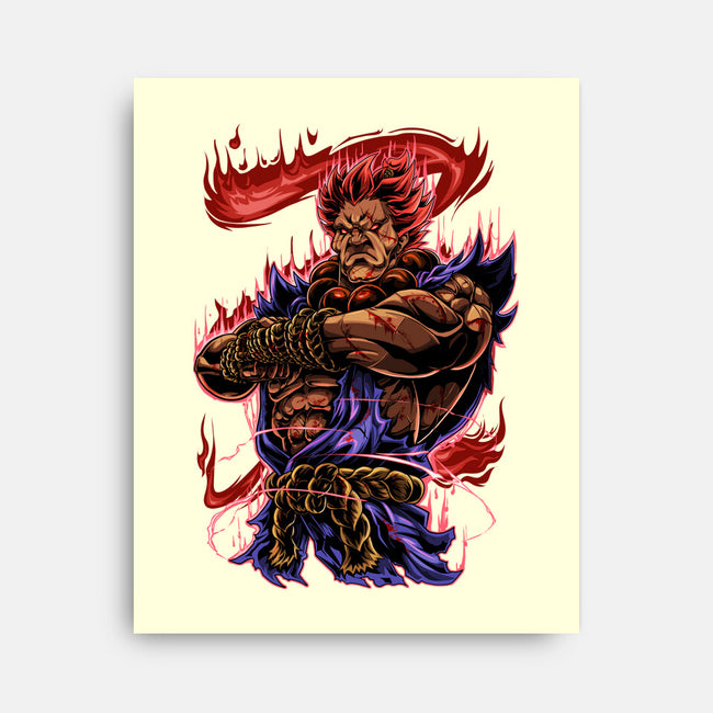 Fighting Demon-None-Stretched-Canvas-Conjura Geek