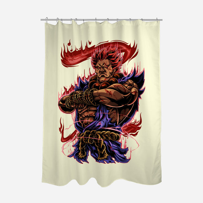Fighting Demon-None-Polyester-Shower Curtain-Conjura Geek
