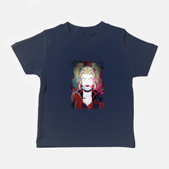 Harley Quinn Glitch-Baby-Basic-Tee-danielmorris1993