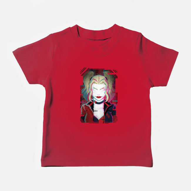 Harley Quinn Glitch-Baby-Basic-Tee-danielmorris1993