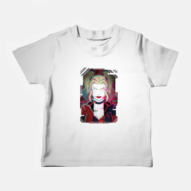 Harley Quinn Glitch-Baby-Basic-Tee-danielmorris1993