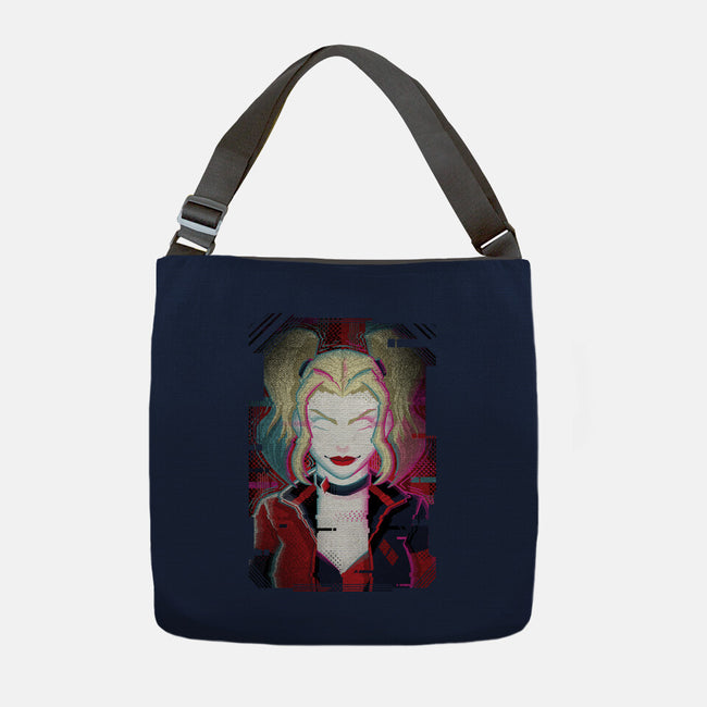 Harley Quinn Glitch-None-Adjustable Tote-Bag-danielmorris1993