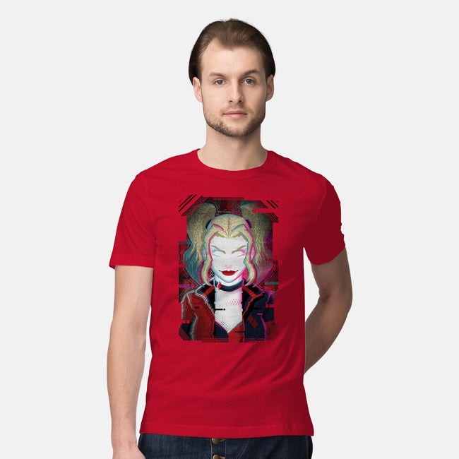 Harley Quinn Glitch-Mens-Premium-Tee-danielmorris1993