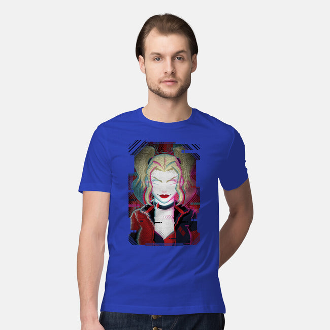 Harley Quinn Glitch-Mens-Premium-Tee-danielmorris1993