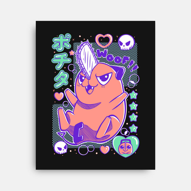 Cute Pochita-None-Stretched-Canvas-Panchi Art