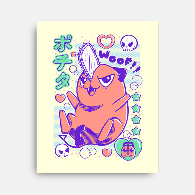 Cute Pochita-None-Stretched-Canvas-Panchi Art