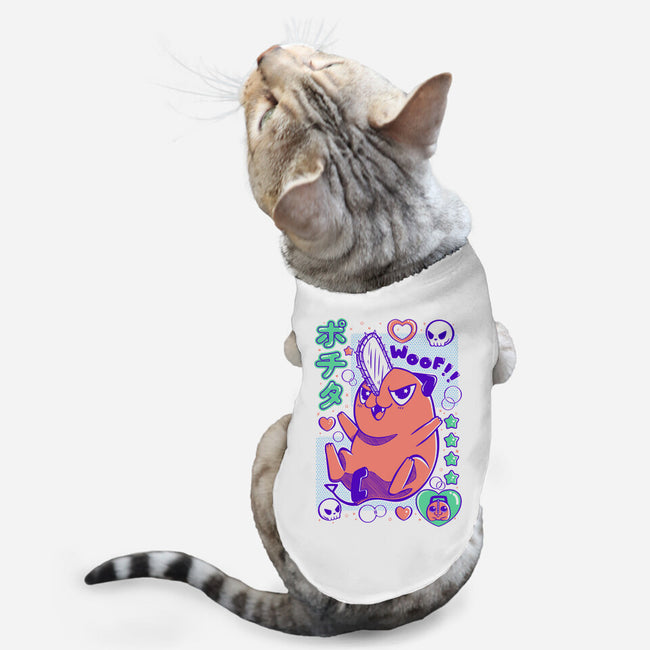 Cute Pochita-Cat-Basic-Pet Tank-Panchi Art