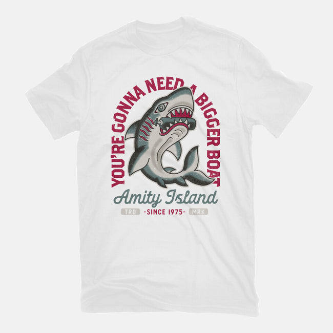 Amity Island Shark Tattoo-Mens-Premium-Tee-Nemons