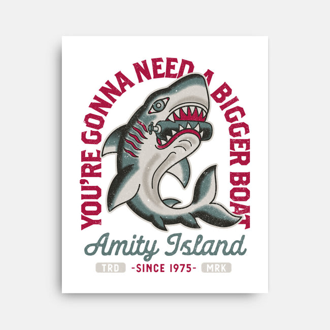 Amity Island Shark Tattoo-None-Stretched-Canvas-Nemons
