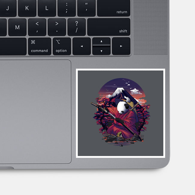 Samurai Panda Warrior-None-Glossy-Sticker-fanfabio