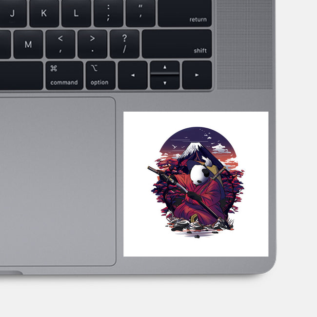 Samurai Panda Warrior-None-Glossy-Sticker-fanfabio