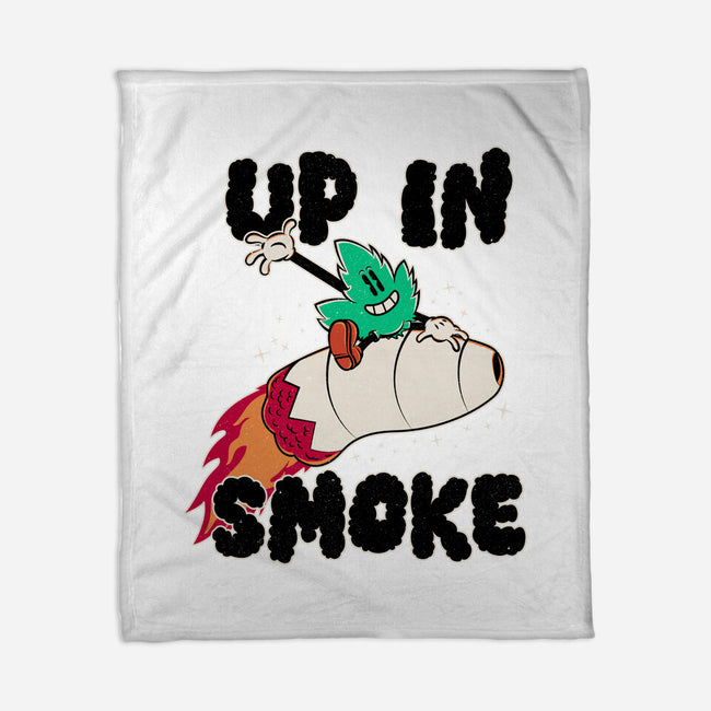 Up In Smoke-None-Fleece-Blanket-rocketman_art