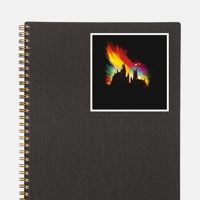 Sunset On The Castle-None-Glossy-Sticker-kharmazero