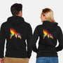 Sunset On The Castle-Unisex-Zip-Up-Sweatshirt-kharmazero