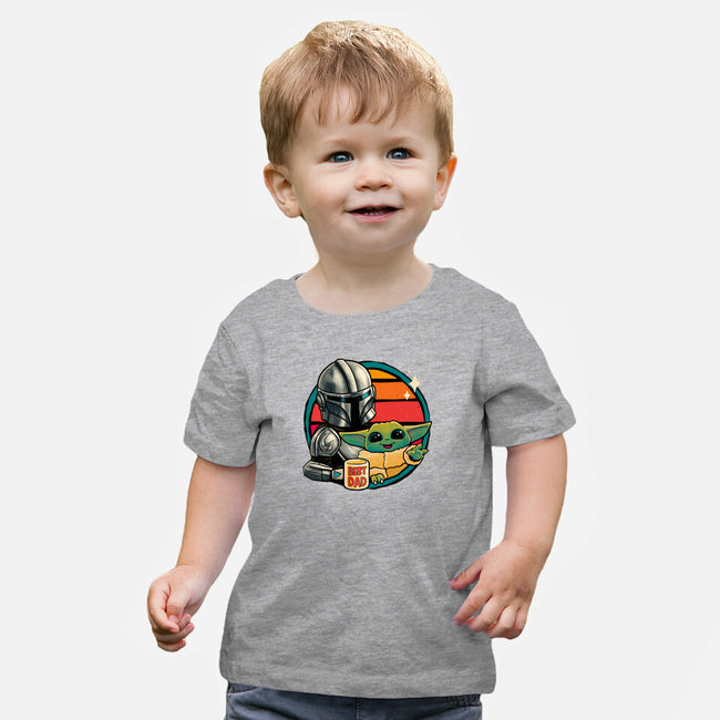 Beskar Dad-Baby-Basic-Tee-teesgeex