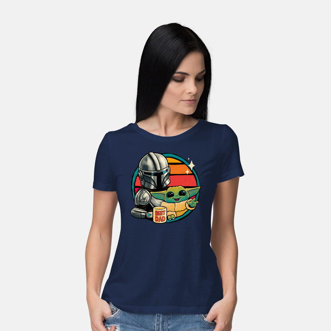 Beskar Dad-Womens-Basic-Tee-teesgeex