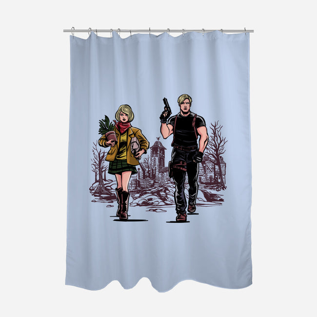 The Evil-None-Polyester-Shower Curtain-zascanauta