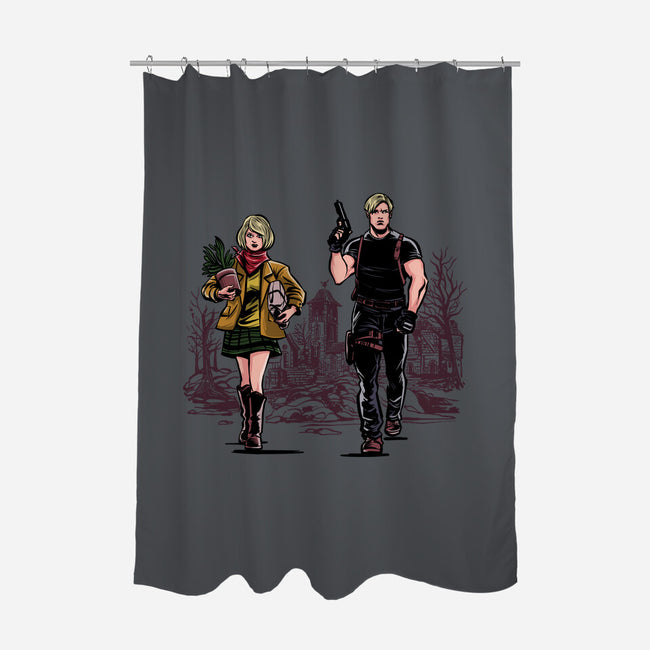 The Evil-None-Polyester-Shower Curtain-zascanauta