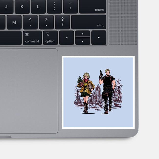 The Evil-None-Glossy-Sticker-zascanauta