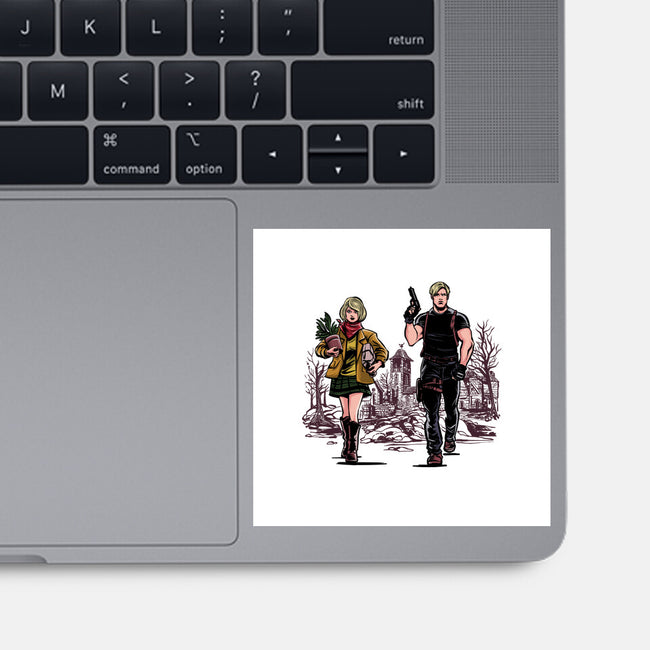 The Evil-None-Glossy-Sticker-zascanauta