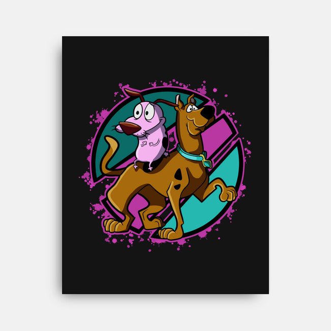 Scary Dogs-None-Stretched-Canvas-nickzzarto