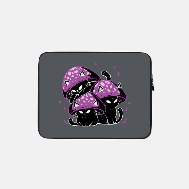 Mushroom Cats-None-Zippered-Laptop Sleeve-xMorfina