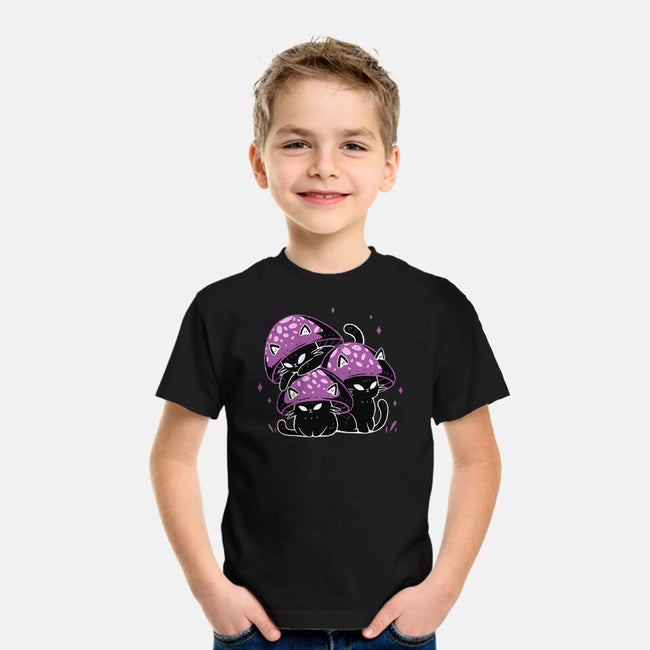 Mushroom Cats-Youth-Basic-Tee-xMorfina