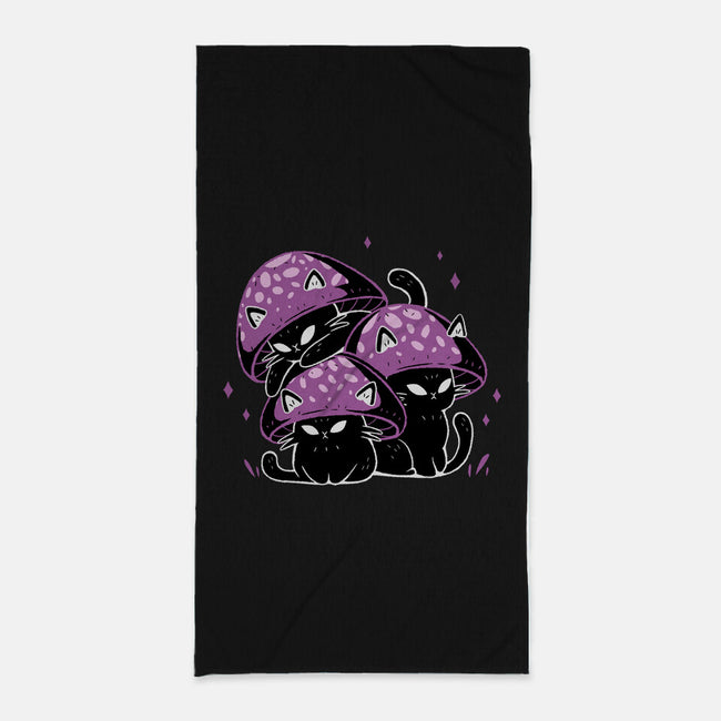 Mushroom Cats-None-Beach-Towel-xMorfina