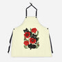 Poppies And Black Kitties-Unisex-Kitchen-Apron-ricolaa
