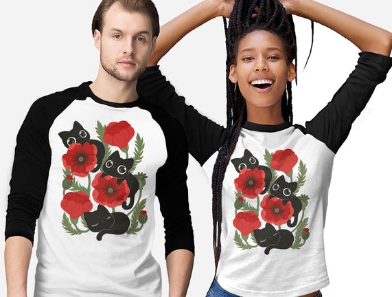 Poppies And Black Kitties