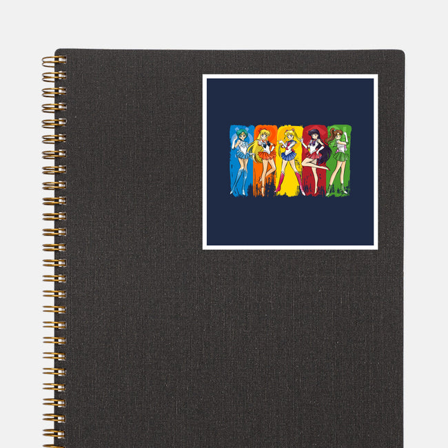 The Sailor Scouts-None-Glossy-Sticker-DrMonekers