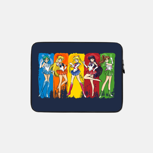 The Sailor Scouts-None-Zippered-Laptop Sleeve-DrMonekers