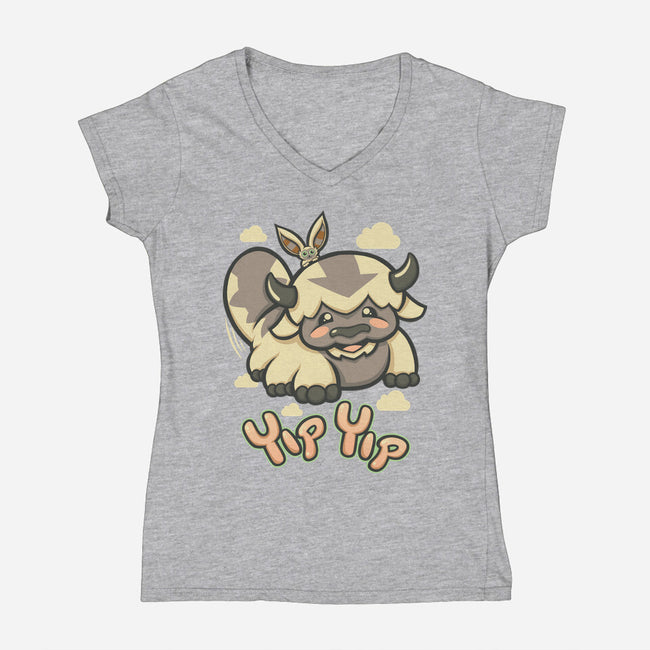 Yip Yip-womens v-neck tee-TrulyEpic