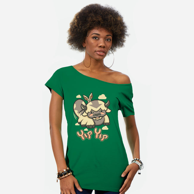 Yip Yip-womens off shoulder tee-TrulyEpic