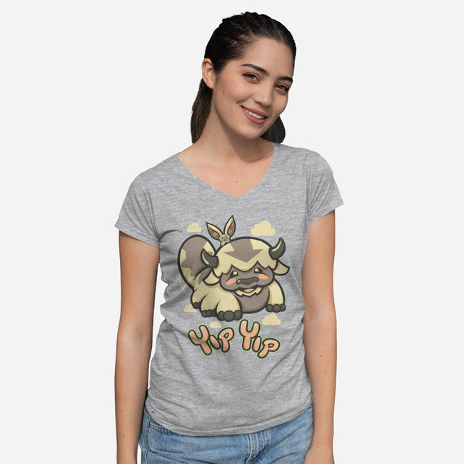 Yip Yip-womens v-neck tee-TrulyEpic