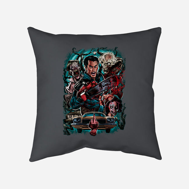 Kicking The Devil-None-Removable Cover w Insert-Throw Pillow-Conjura Geek