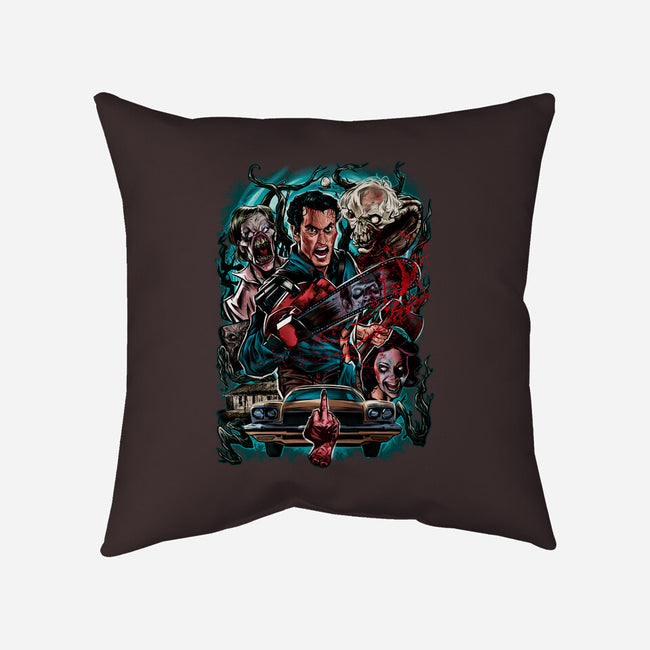 Kicking The Devil-None-Removable Cover w Insert-Throw Pillow-Conjura Geek