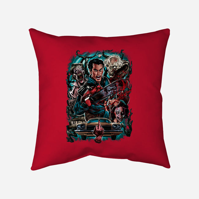 Kicking The Devil-None-Removable Cover w Insert-Throw Pillow-Conjura Geek