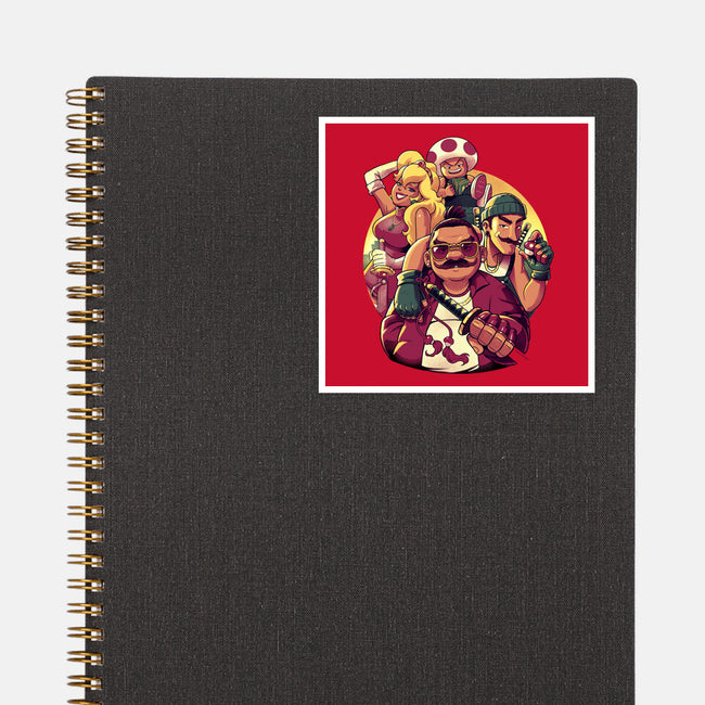 Mushroom Gang-None-Glossy-Sticker-Bruno Mota