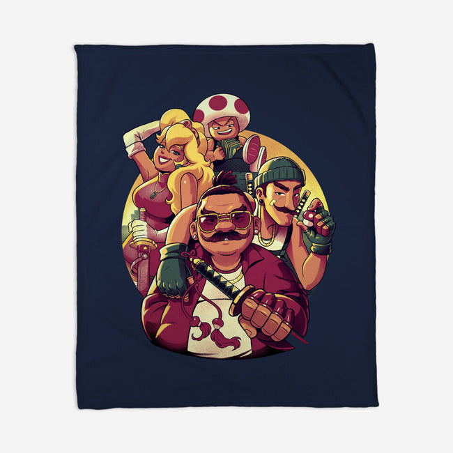 Mushroom Gang-None-Fleece-Blanket-Bruno Mota