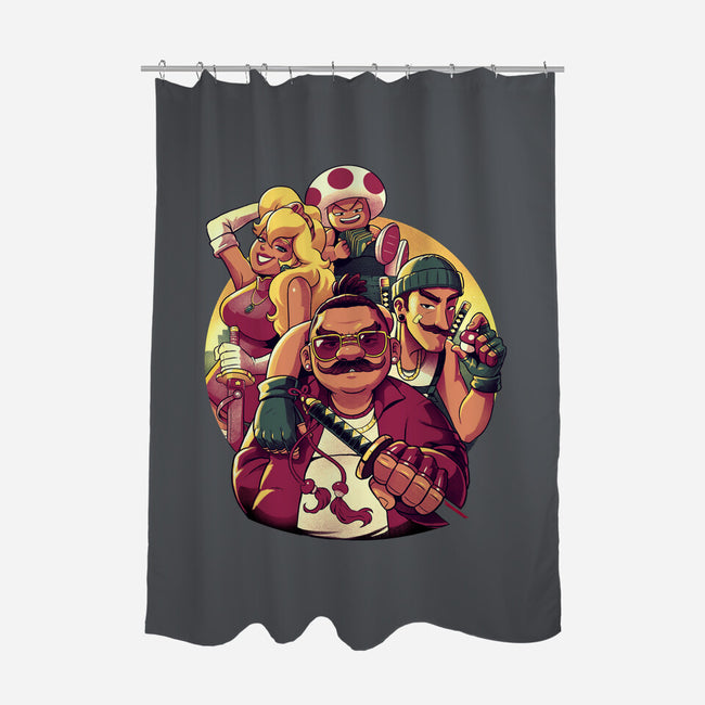 Mushroom Gang-None-Polyester-Shower Curtain-Bruno Mota