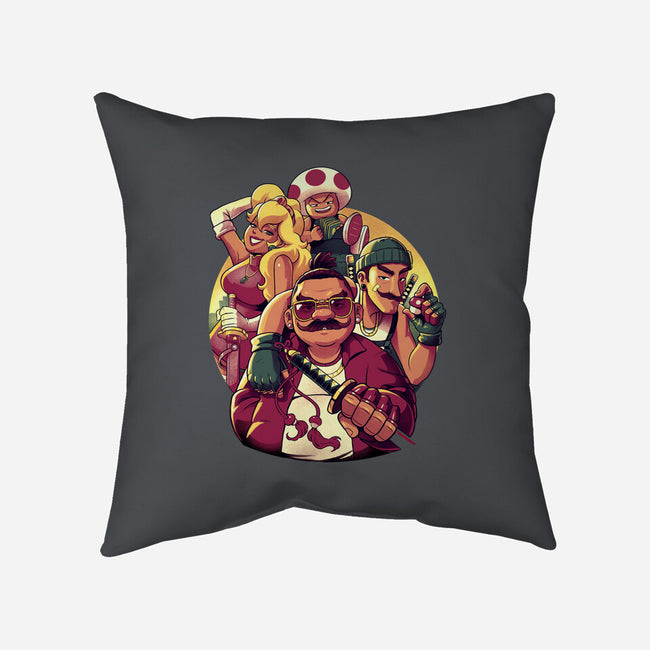 Mushroom Gang-None-Removable Cover w Insert-Throw Pillow-Bruno Mota