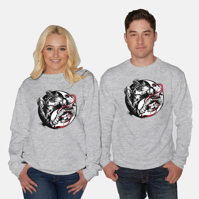 Endless Fight-Unisex-Crew Neck-Sweatshirt-Art_Of_One