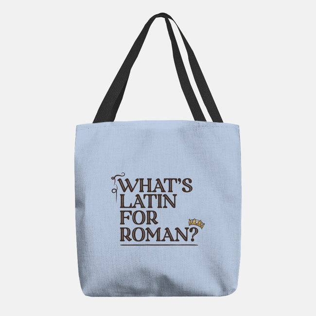 What's Latin For Roman-None-Basic Tote-Bag-rocketman_art