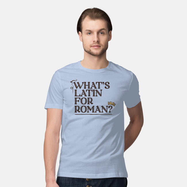 What's Latin For Roman-Mens-Premium-Tee-rocketman_art