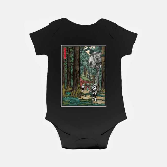 Galactic Empire In Japanese Forest-Baby-Basic-Onesie-DrMonekers