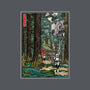 Galactic Empire In Japanese Forest-None-Removable Cover-Throw Pillow-DrMonekers